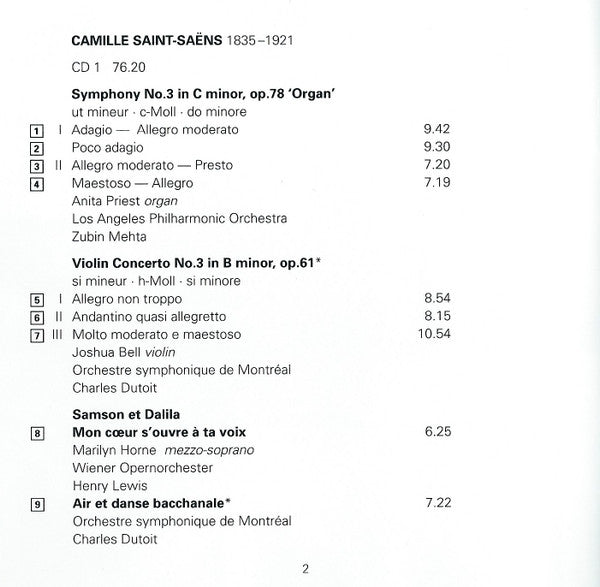 Camille Saint-Saëns : The Essential Saint-Saëns (2xCD, Comp, RM)