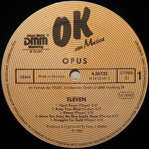 Opus : Eleven (LP, Album, RE)