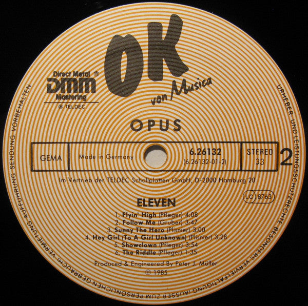 Opus : Eleven (LP, Album, RE)