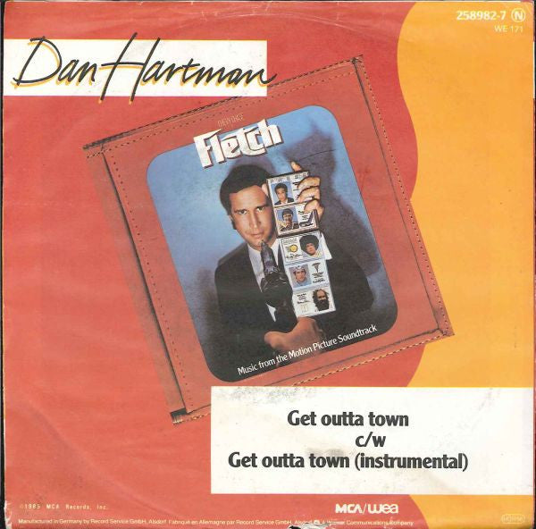 Dan Hartman : Get Outta Town (7", Single)