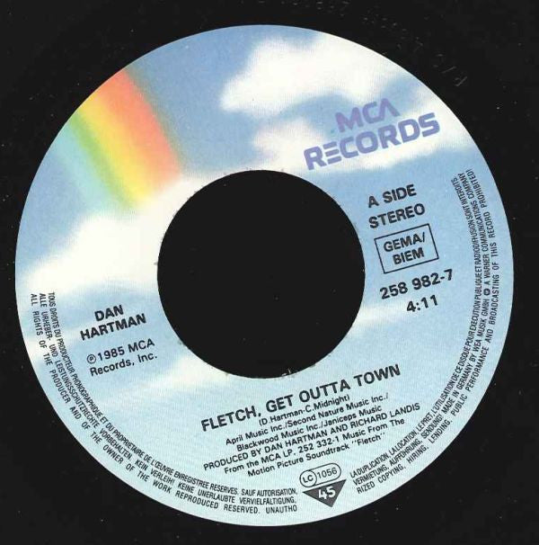 Dan Hartman : Get Outta Town (7", Single)