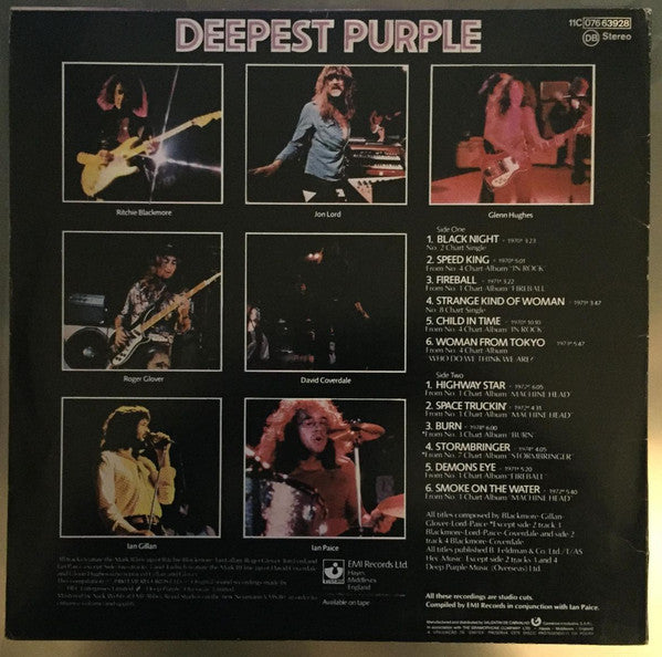 Deep Purple : Deepest Purple (The Very Best Of Deep Purple) (LP, Comp)