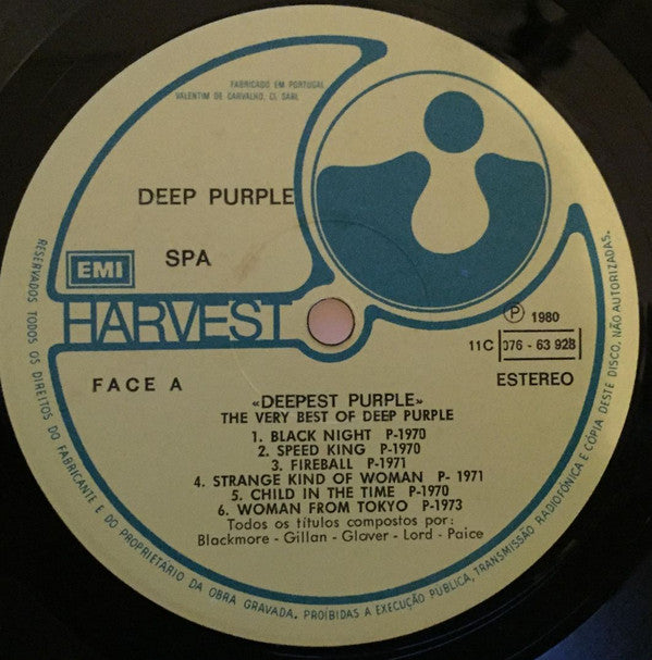 Deep Purple : Deepest Purple (The Very Best Of Deep Purple) (LP, Comp)