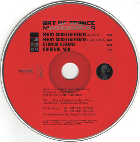 Art Of Trance : Madagascar (CD, Maxi)