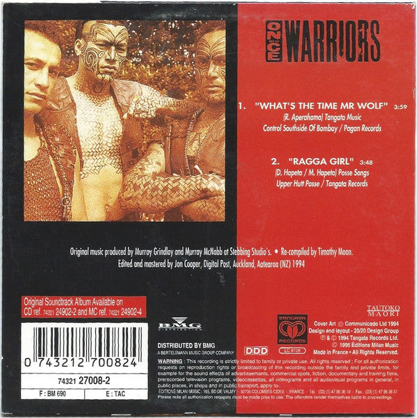 Southside Of Bombay / Upper Hutt Posse : What's The Time Mr. Wolf / Ragga Girl (CD, Single, Promo)