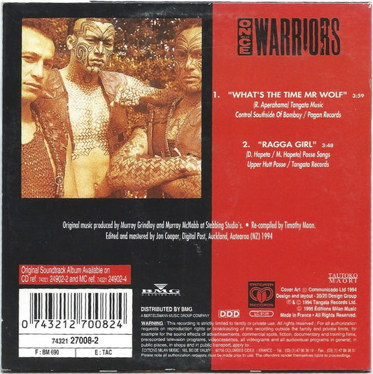 Southside Of Bombay / Upper Hutt Posse : What's The Time Mr. Wolf / Ragga Girl (CD, Single, Promo)
