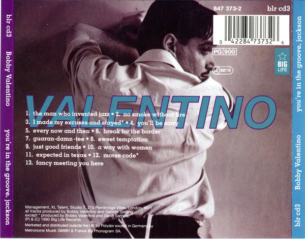 Bobby Valentino : You're In The Groove, Jackson (CD, Album)