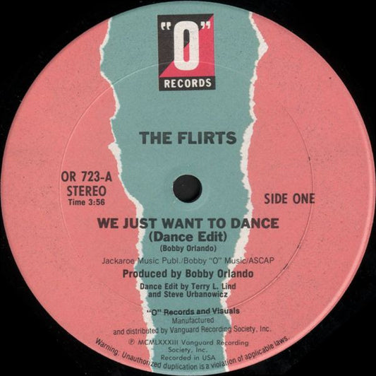 The Flirts : We Just Want To Dance (12")