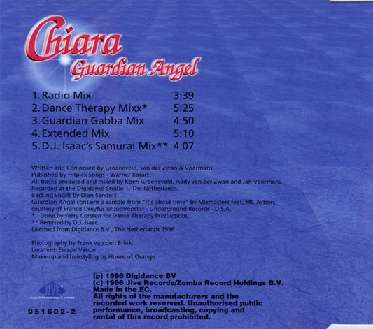 Chiara : Guardian Angel (CD, Maxi)