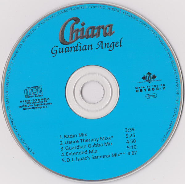 Chiara : Guardian Angel (CD, Maxi)