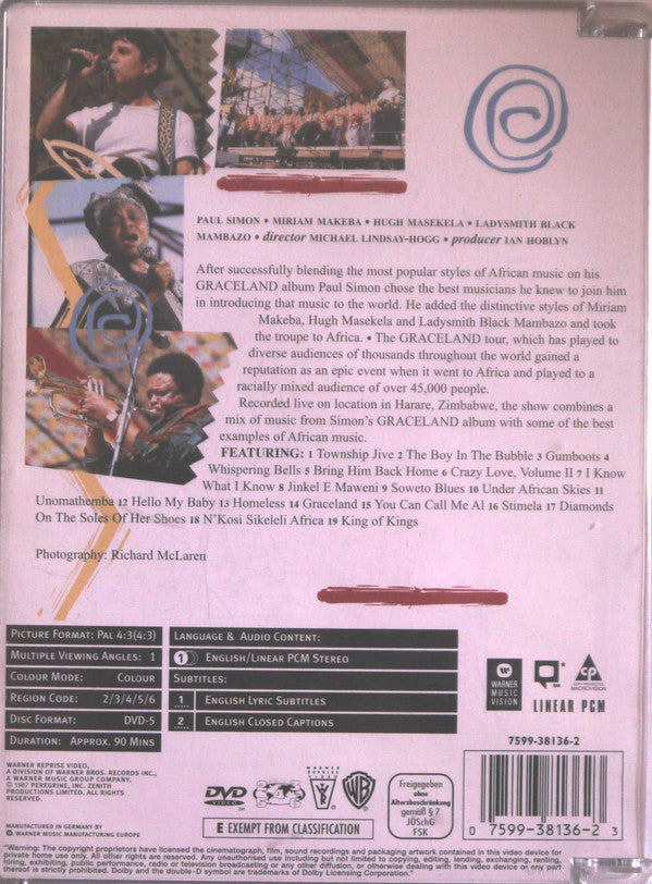 Paul Simon : Graceland: The African Concert (DVD-V, RE, PAL)