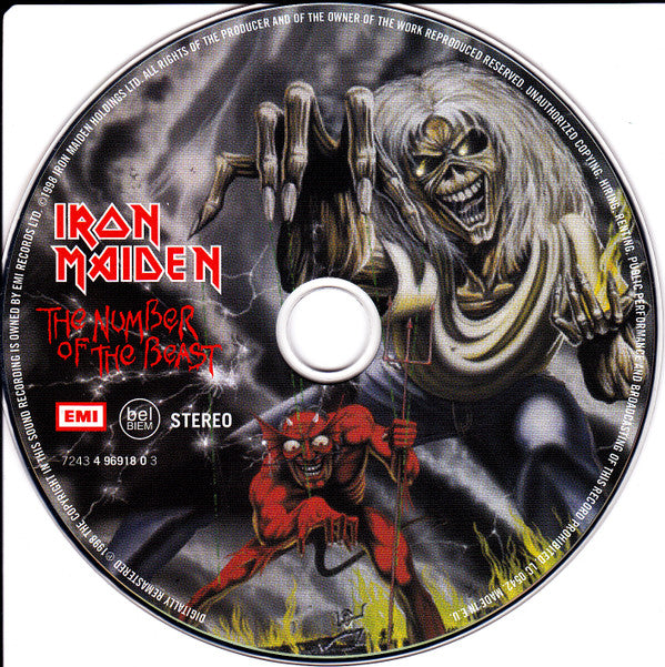Iron Maiden : The Number Of The Beast (CD, Album, Enh, RE, RM)