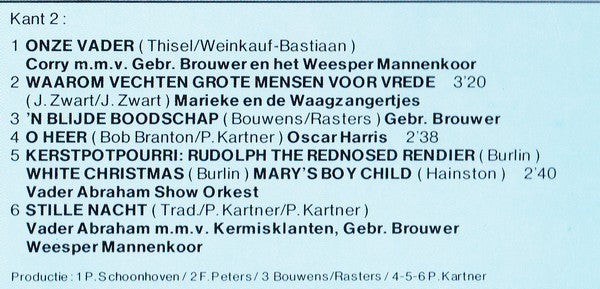 Various : Vader Abraham Kerst Show (LP, Comp)