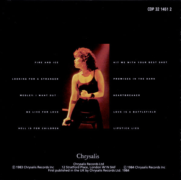 Pat Benatar : Live From Earth (CD, Album, RE)