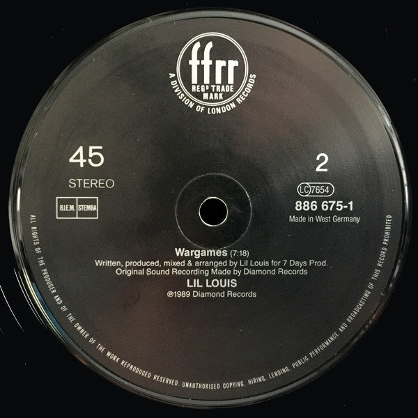 Lil' Louis : French Kiss (12")