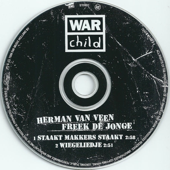 Herman van Veen, Freek de Jonge : Staakt Makkers Staakt (CD, Single)