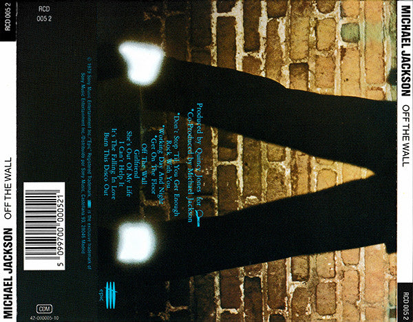 Michael Jackson : Off The Wall (CD, Album, RE)