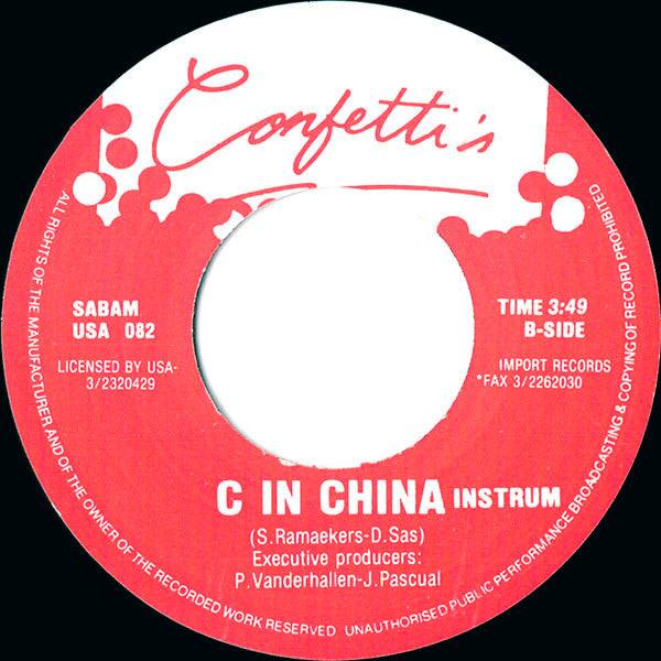 Confetti's : C In China (7", Single)