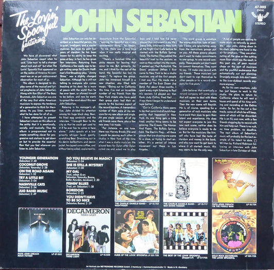 The Lovin' Spoonful Featuring John Sebastian : The Lovin' Spoonful Featuring John Sebastian (LP, Comp)