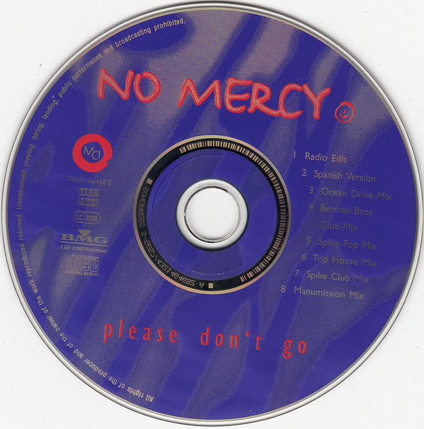 No Mercy : Please Don't Go (CD, Maxi)