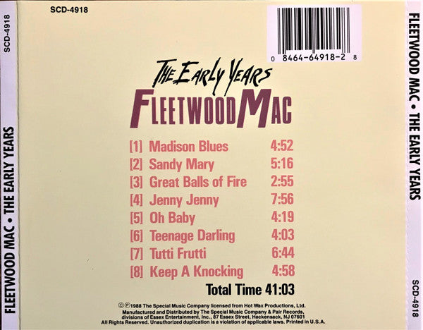 Fleetwood Mac : The Early Years (CD, Comp)
