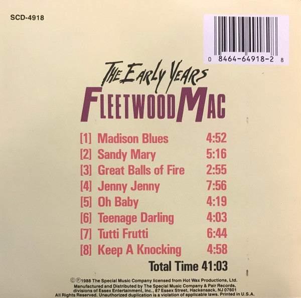 Fleetwood Mac : The Early Years (CD, Comp)