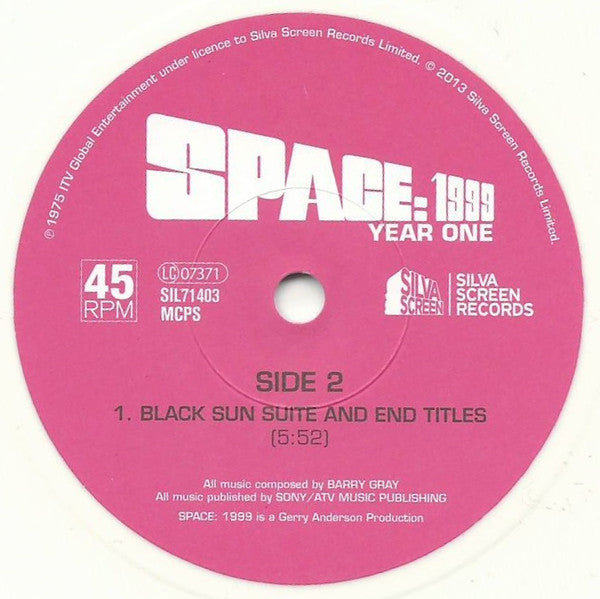 Barry Gray : Space: 1999 (7", EP, Ltd, Whi)