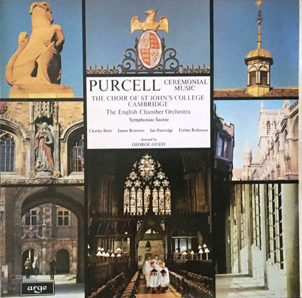 Henry Purcell - St. John's College Choir, English Chamber Orchestra, Symphoniae Sacrae, Charles Brett, James Bowman (2), Ian Partridge, Forbes Robinson, George Guest (2) : Ceremonial Music (LP)