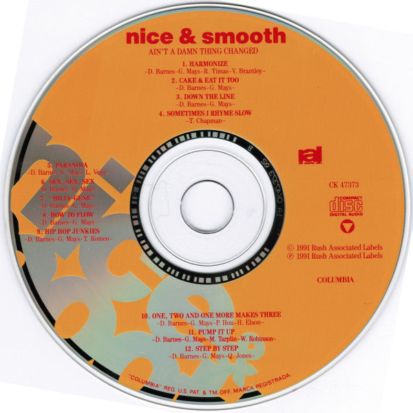 Nice & Smooth : Ain't A Damn Thing Changed (CD, Album)