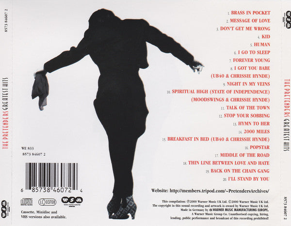 The Pretenders : Greatest Hits (CD, Album, Comp)
