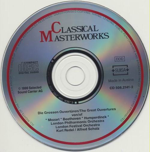 Wolfgang Amadeus Mozart - Ludwig van Beethoven - Engelbert Humperdinck (2) : Die Grossen Ouvertüren = The Great Overtures (CD, Album)