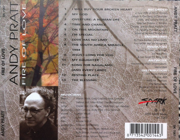 Andy Pratt : Fire Of Love (CD)