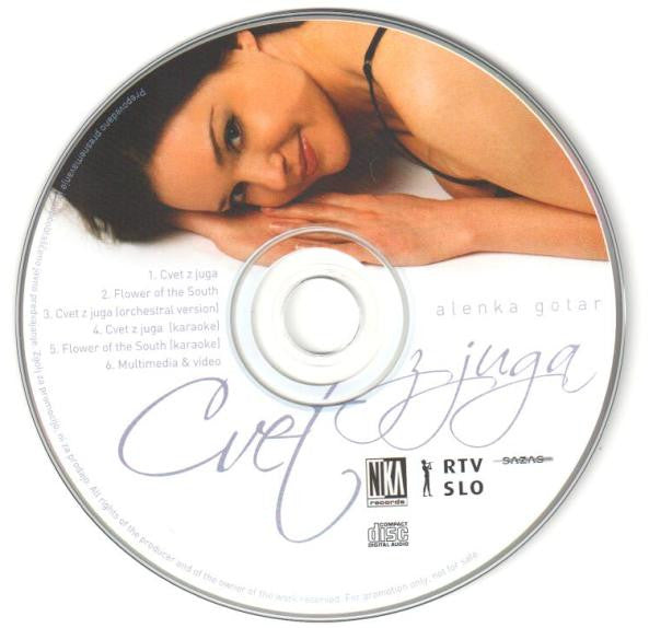 Alenka Gotar : Cvet Z Juga (CD, Maxi, Enh, Promo)
