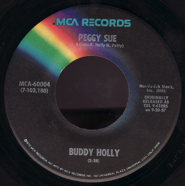 Buddy Holly : Peggy Sue / Everyday (7", Single, RE)