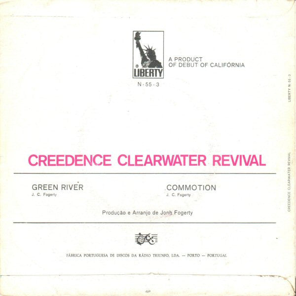 Creedence Clearwater Revival : Green River / Commotion (7", Single)
