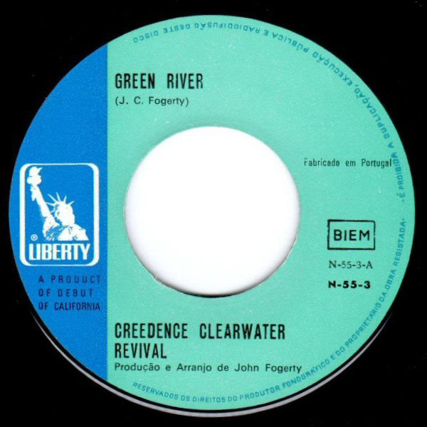 Creedence Clearwater Revival : Green River / Commotion (7", Single)
