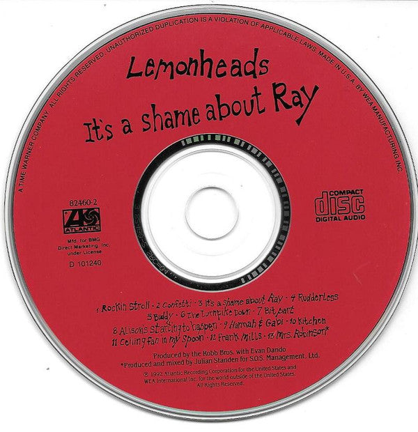 The Lemonheads : It's A Shame About Ray (CD, Album, Club, RE)
