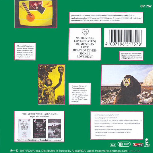 The Art Of Noise : Moments In Love (CD, Single, RE, Car)