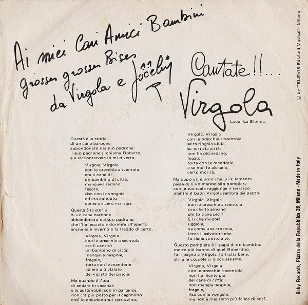 Jocelyn : Virgola (7")