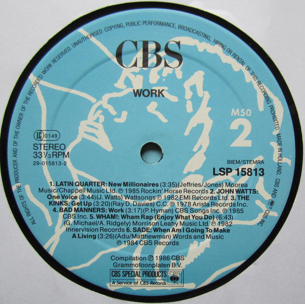 Various : Work M50 (LP, Comp)