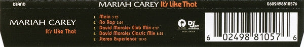 Mariah Carey : It's Like That (CD, Single)