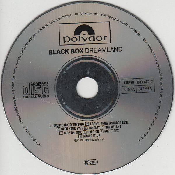 Black Box : Dreamland (CD, Album)