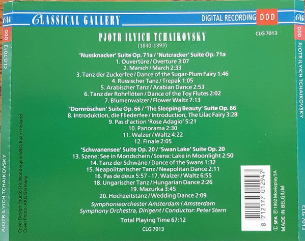 Pyotr Ilyich Tchaikovsky, Amsterdam Symphony Orchestra (2), Peter Stern : Ballet Suites: The Nutcracker, The Sleeping Beauty, Swan Lake (CD, Album)