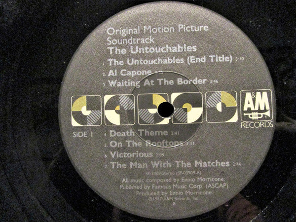 Ennio Morricone : The Untouchables (Original Motion Picture Soundtrack) (LP, Album, B)