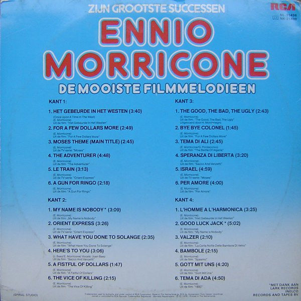 Ennio Morricone : Zijn Grootste Successen (2xLP, Comp, Gat)