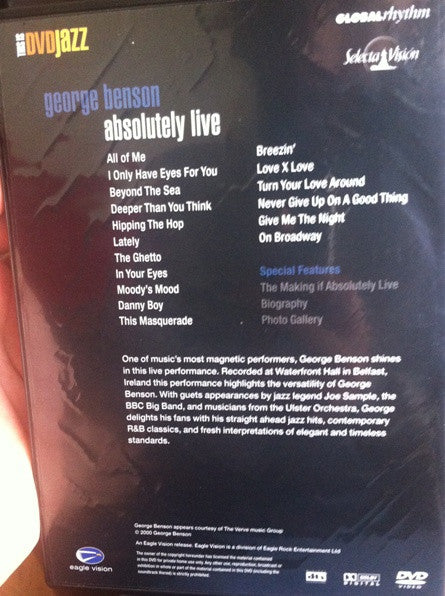 George Benson : Absolutely Live (DVD-V, RE, PAL)