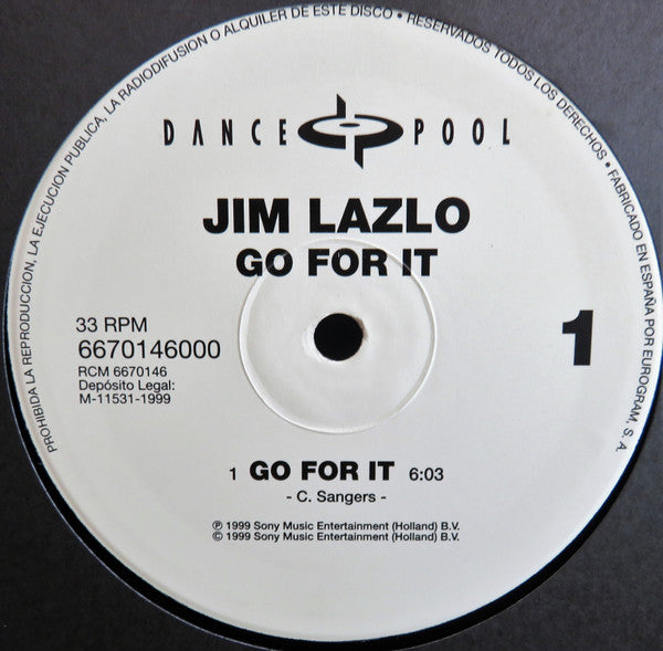 Jim Lazlo : Go For It  (12")
