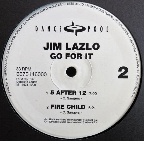 Jim Lazlo : Go For It  (12")