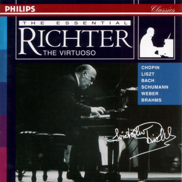 Johann Sebastian Bach · Ludwig van Beethoven · Johannes Brahms · Frédéric Chopin · César Franck · Franz Liszt · Wolfgang Amadeus Mozart · Modest Mussorgsky · Sergei Prokofiev · Franz Schubert · Robert Schumann · Alexander Scriabin · Dmitri Shostakovich ·  : The Essential Richter (Box, Comp + 5xCD, Comp)