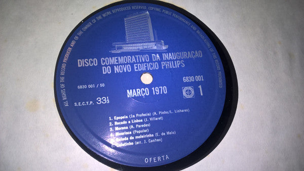Various : Disco Comemorativo Da Inauguração Do Novo Edifício Philips (2xLP, Comp)
